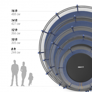 Батут UNIX Line SUPREME BASIC 16 ft (blue) - 10